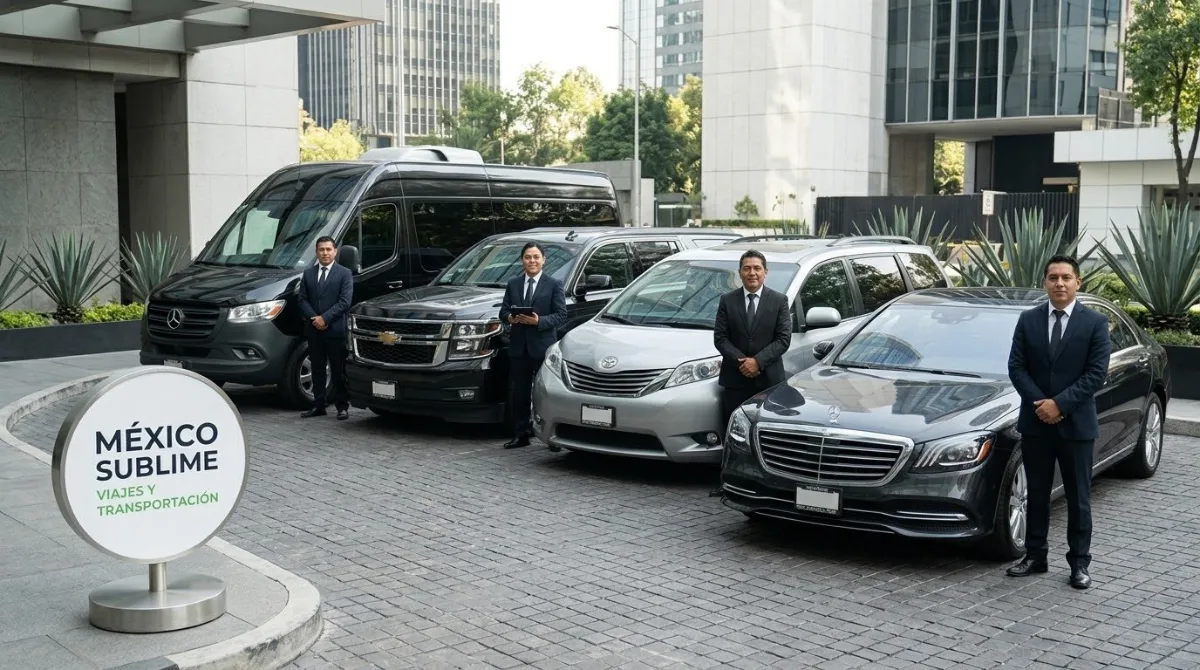 Flota de vehículos con chofer en CDMX - Sedán, Suburban, Sienna y Sprinter | México Sublime