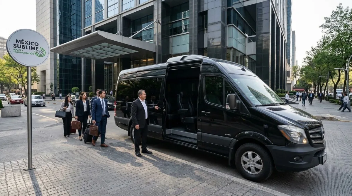 Renta de camioneta Sprinter para grupos con chofer en CDMX - México Sublime